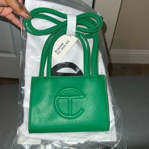 Telfar Mini Purse, Green Screen